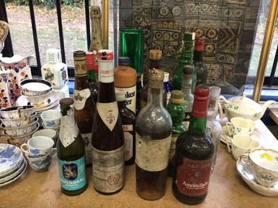 Lot 64 - Collection of mostly part-full or empty alcohol bottles