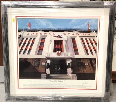 Lot 363 - Arsenal limited edition print- Farewell to Highbury, in glazed frame