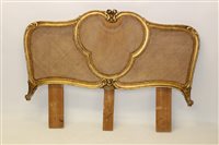 Lot 1126 - Continental gilt gesso and Carsved bed...
