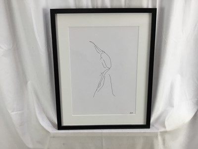Lot 162 - British, contemporary, five prints - studies of dancers, one duplicate, three framed and two unframed