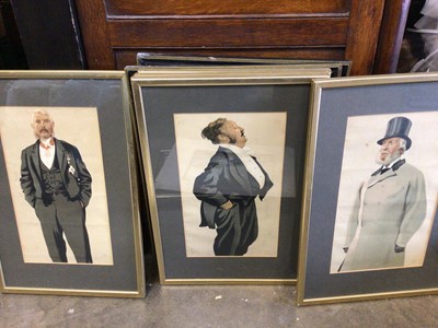 Lot 450 - Group of pictures, including Vanity Fair prints, 19th century prints of London, and watercolours