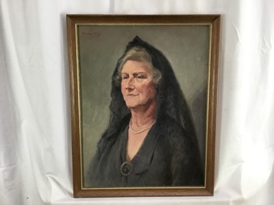 Lot 138 - Ronald Way (20th century) oil on canvas, portrait, signed and dated 1946, together with another portrait by the same hand