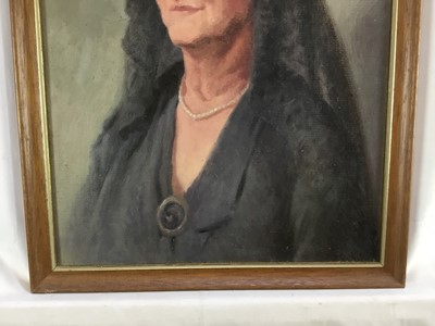 Lot 138 - Ronald Way (20th century) oil on canvas, portrait, signed and dated 1946, together with another portrait by the same hand
