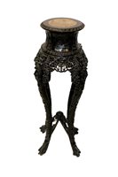 Lot 1139 - Late 19th century Chinese Carsved hardwood and...