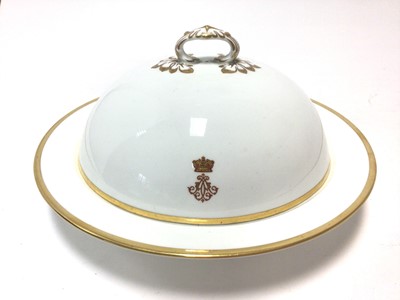 Lot 106 - Late Victorian Goode & Co Copeland armorial muffin dish and cover