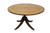Lot 1142 - Regency rosewood and burr walnut crossbanded...