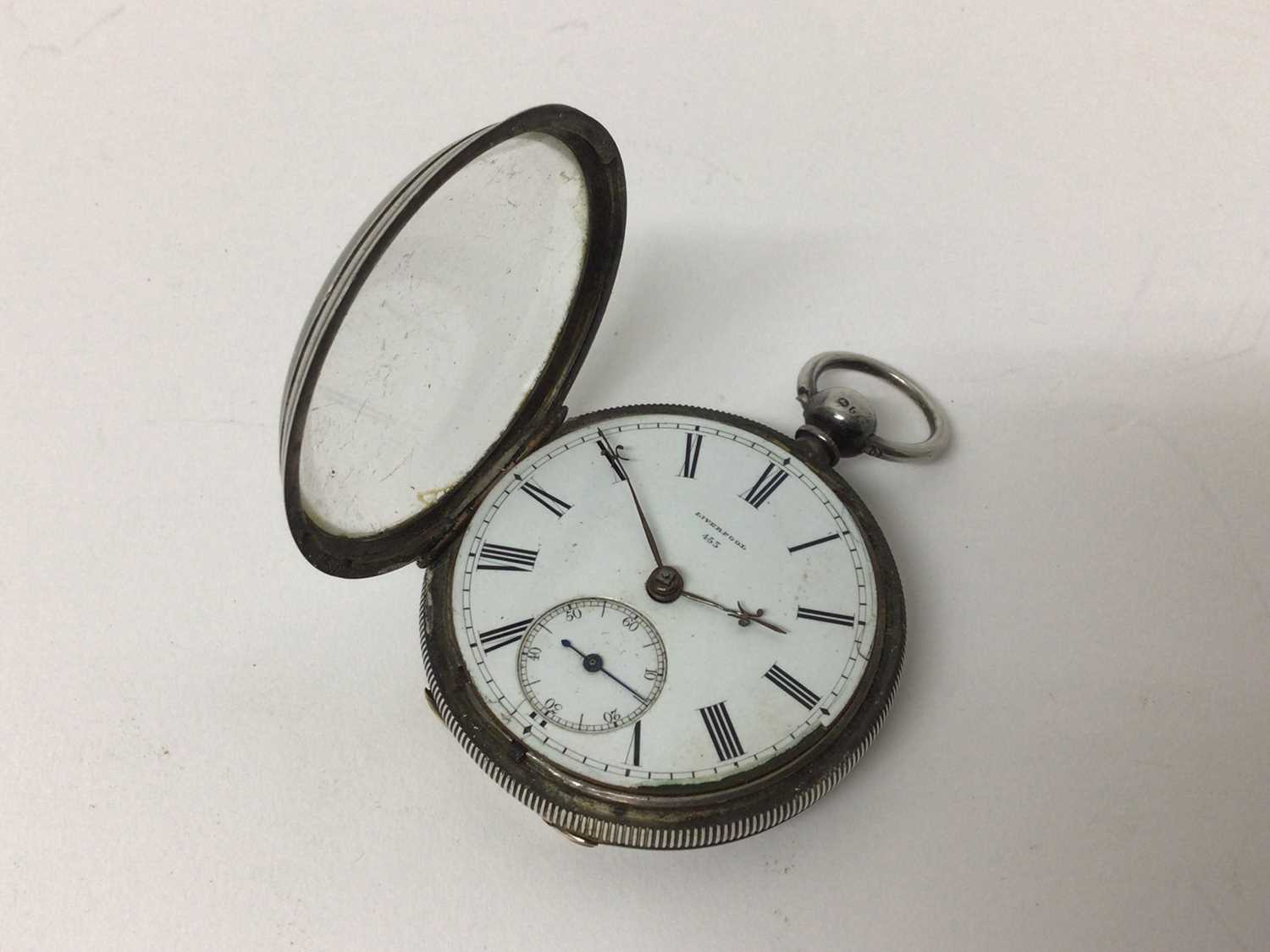 Lot 163 - Victorian silver pocket watch, by Thomas Reynolds, Liverpool, numbered 455