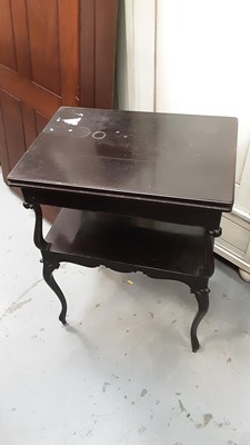 Lot 1091 - Late Victorian two tier table