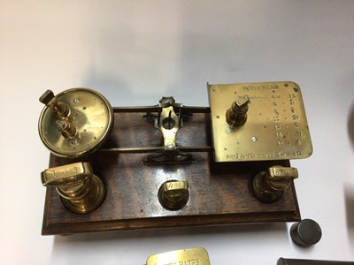 Lot 2491 - Antique brass scales