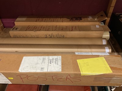 Lot 1459 - Large quantity of film posters rolled in tubes, including Ice Age 3, Babe, Dawn of the Planet of the Apes, X-Men etc.