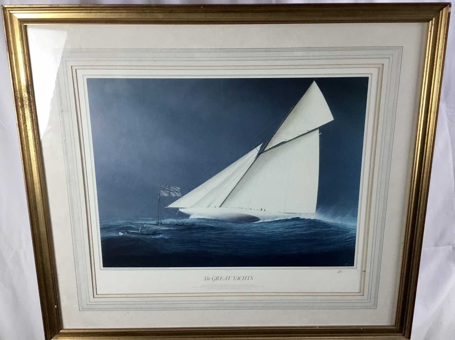 Lot 345 - Tim Thompson lithograph - The Great Yachts