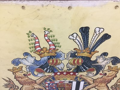 Lot 113 - Admiral The Right Hon. Earl Mountbatten of Burma K.G.painted coat of arms on board