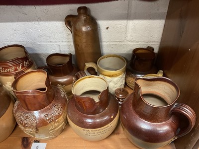Lot 125 - Quantity of Doulton stoneware jars tankards and other items