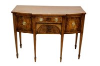 Lot 1155 - 19th century mahogany and burr wood...