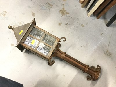 Lot 595 - Arts and crafts ironwork light