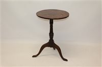 Lot 1161 - Rare 18th century yew wood occasional table...