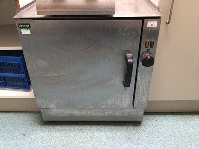 Lot 22 - A Lincat stainless steel single door oven, cable and plug