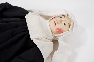 Lot 952 - Very rare Lay Sister or Novice nun doll, probably 18th century