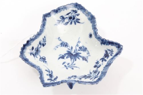 Lot 2 - 18th century Worcester blue and white...