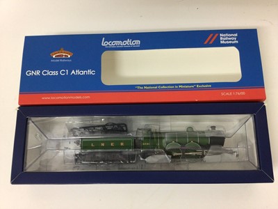 Lot 6 - Bachmann 00 gauge Robinson Class J11 locomotive and tender 5317, with black LNER livery, 31-318,  Stanier Mogul 2-6-0 locomotive and tender 2965, with LMS lined black livery, 31-690 and GNR Atlanti...
