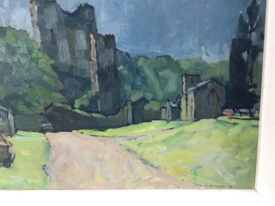 Lot 107 - Douglas Pittuck (1911-1993), oil on board, Caste Bolton, signed and dated ‘79