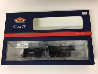 Lot 10 - Bachmann 00 gauge 2-8-0  Class 7F locomotive and tender 89, with S & DJR black livery, 31-014, 0-8-0 Class G2A  locomotive without tender back cab 9449,  with LMS black livery, 31-476, 2-4-2  L & Y...