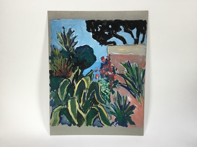 Lot 85 - *John Hanbury Pawle (1915-2010) six gouache works on paper and card - one signed, all approx 53cm x 43cm, unframed