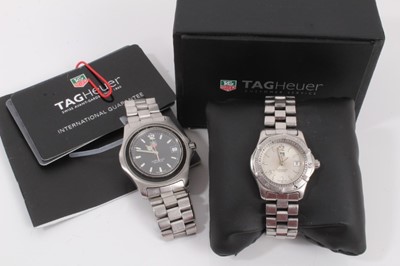 Lot 79 - Two Tag Heuer stainless steel wristwatches