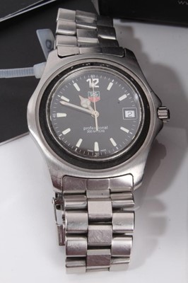 Lot 79 - Two Tag Heuer stainless steel wristwatches
