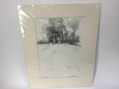 Lot 113 - John Pittuck (1938-2005) a collection of works on paper, the majority mounted (12)