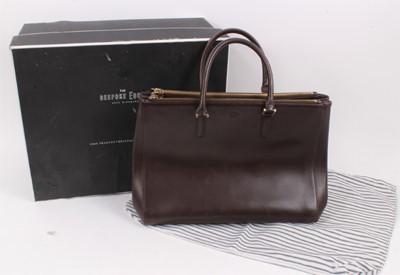 Lot 2100 - Anya Hindmarch 'Ebury' brown leather bag, with dust bag and box