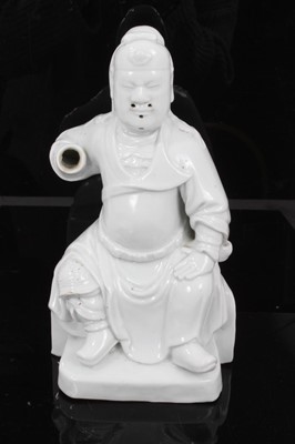 Lot 292 - A Chinese blanc de chine figure