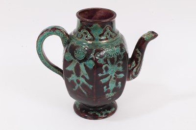 Lot 59 - A Chinese fahua type wine / tea pot