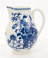Lot 18 - 18th century Worcester blue and white sparrow...