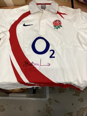 Lot 914 - Lawrence Dallaglio signed England rugby shirt