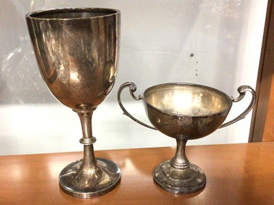 Lot 1107 - Two silver trophies