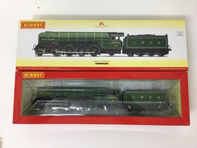 Lot 26 - Hornby OO gauge locomotives BR (Early) 2-6-0 Class K1 62032 R3242A, SR 1920s-1930s 0-6-0 Drummond 700 class R3238, LNER 2-8-2 Class P2 Cock o' the North R3207 all boxed (3)