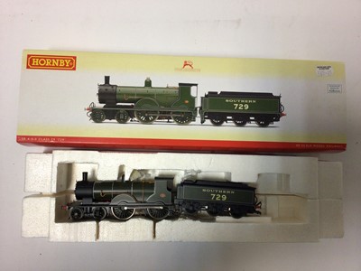 Lot 35 - Hornby OO gauge locomotive SR 4-4-0 Class T9 729 R2711, SR 0-4-4, Class M7 locomotive '357', LNER Class D16 '8825' R3233 all boxed