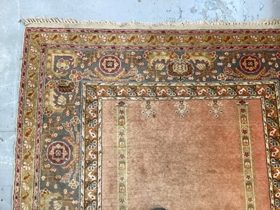 Lot 1539 - Persian part silk prayer rug