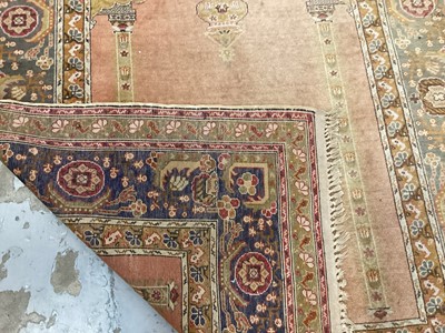 Lot 1539 - Persian part silk prayer rug