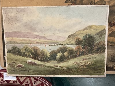 Lot 267 - After Paulus Potter, watercolour, two other watercolours