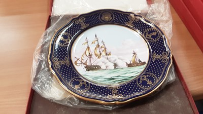 Lot 562 - Collection of seven Spode Maritime England plates in original boxes.