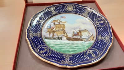 Lot 562 - Collection of seven Spode Maritime England plates in original boxes.