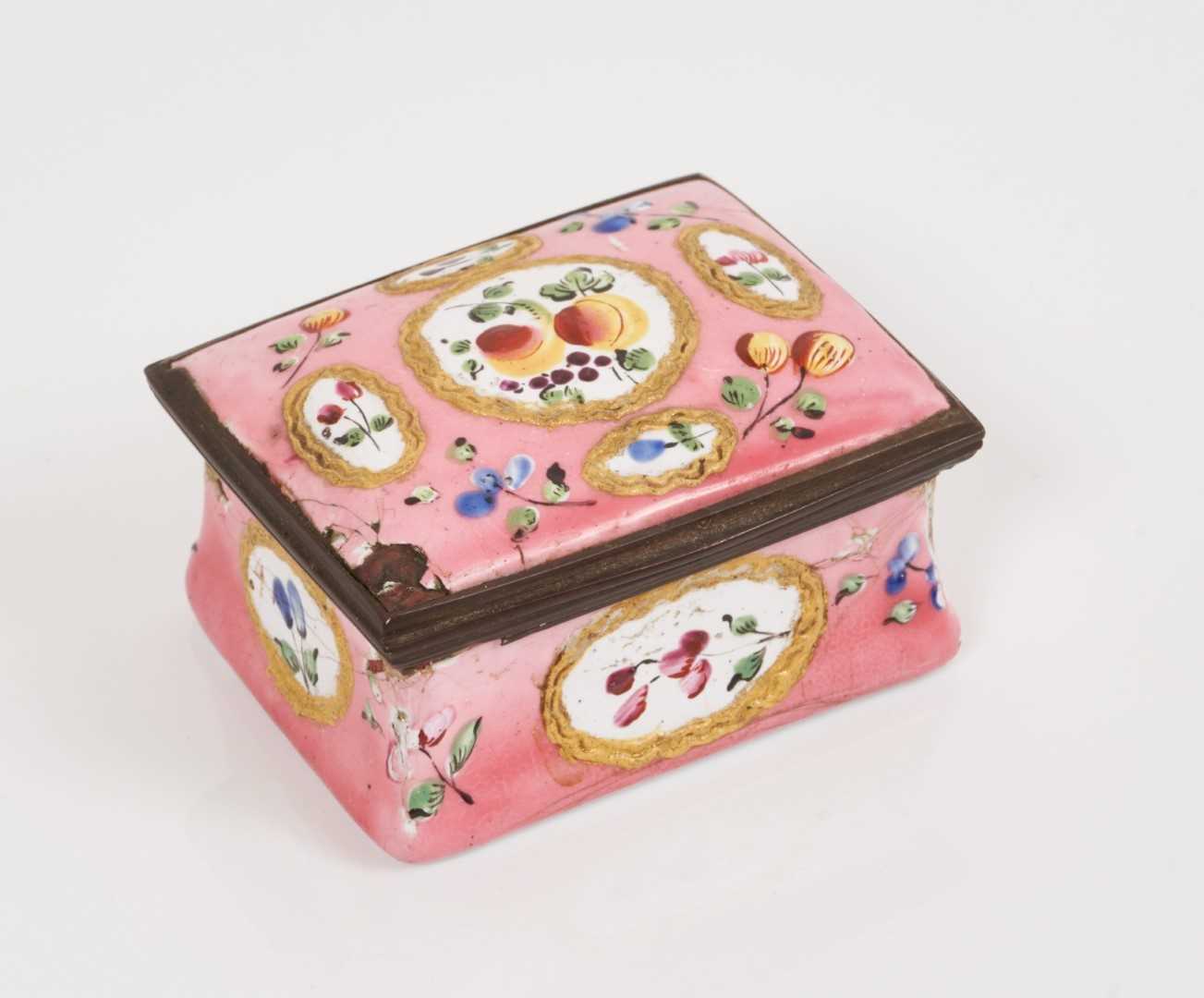 Lot 982 - South Staffordshire pink ground rectangular