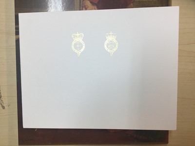 Lot 30 - H.M.Queen Elizabeth II and H.R.H. The Duke of Edinburgh, signed 2002 Christmas card with twin gilt ciphers to cover, splendid colour photograph of the Royal couple waving in the State Coach, signed...