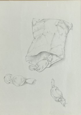 Lot 1178 - *Richard Chopping (1917-2008) pencil sketch - "A bag of toffees", 38cm x 28cm, in glazed frame