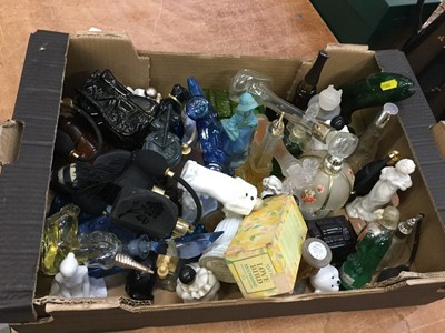 Lot 587 - One box of Avon and other perfume Bottles