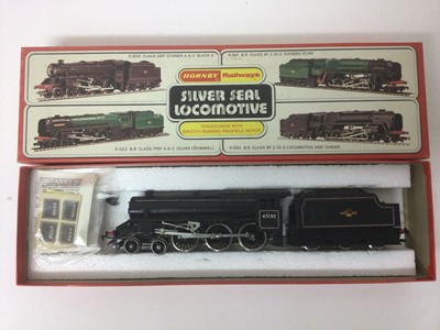 Lot 52 - Hornby OO gauge locomotive BR 4-6-2 loco 'Oliver Cromwell' R552, BR 4-6-0 loco 'Black Five' Class R859 both boxed (2)