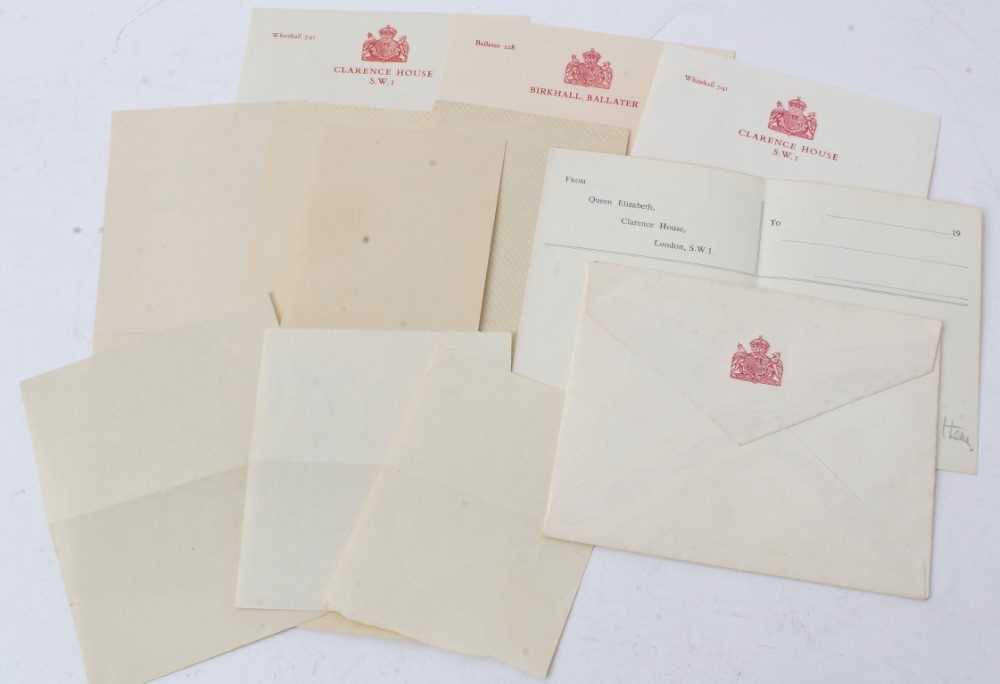 Lot 44 - H.M.Queen Elizabeth The Queen Mother, collection of 11 handwritten notes