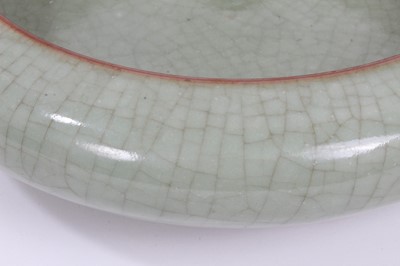 Lot 293 - Celadon crackle glazed bowl